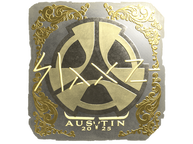 Sticker | slaxz- (Gold) | Austin 2025
