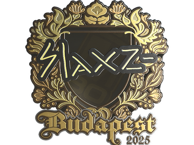 Sticker | slaxz- (Gold) | Budapest 2025