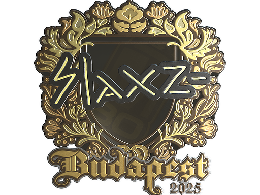 Sticker | slaxz- (Gold) | Budapest 2025
