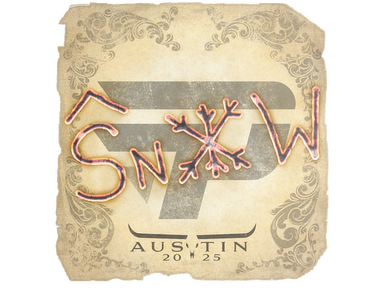 Sticker | snow | Austin 2025
