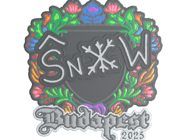 Sticker | snow (Embroidered) | Budapest 2025