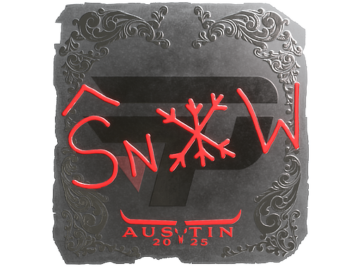 Sticker | snow (Foil) | Austin 2025