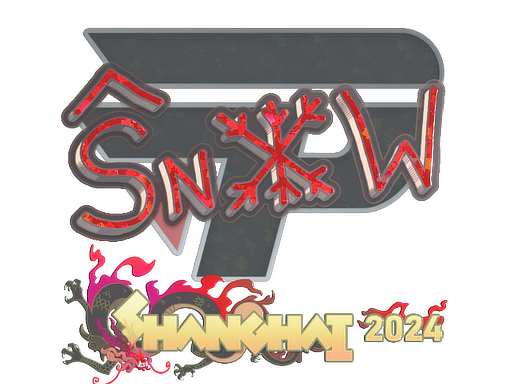 Sticker | snow (Glitter) | Shanghai 2024