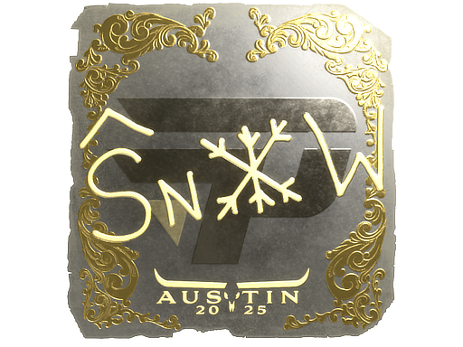 Sticker | snow (Gold) | Austin 2025