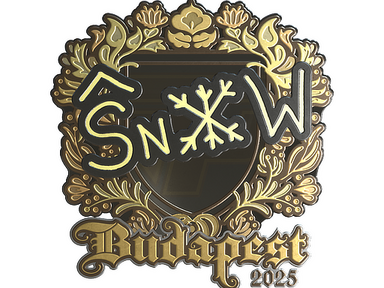 Sticker | snow (Gold) | Budapest 2025