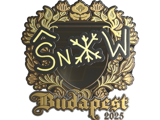 Sticker | snow (Gold) | Budapest 2025