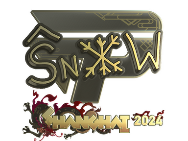 Sticker | snow (Gold) | Shanghai 2024
