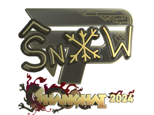 Sticker | snow (Gold) | Shanghai 2024