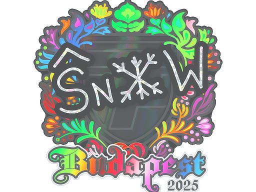 Sticker | snow (Holo) | Budapest 2025