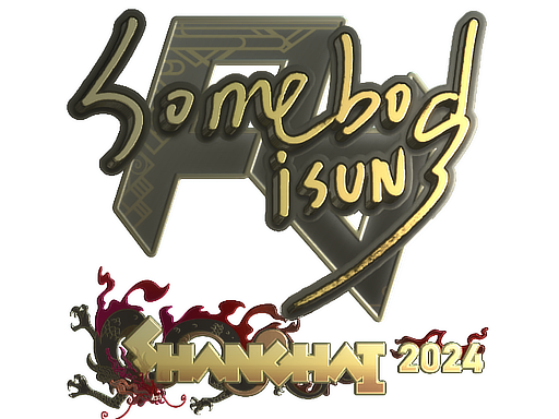 Sticker | somebody (Gold) | Shanghai 2024