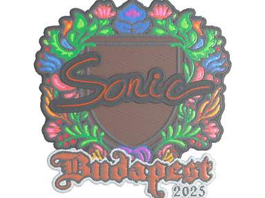 Sticker | Sonic (Embroidered) | Budapest 2025