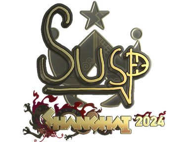 Sticker | susp (Gold) | Shanghai 2024