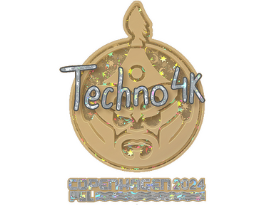 Sticker | Techno4K (Glitter) | Copenhagen 2024