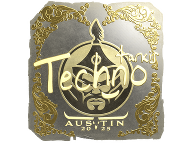 Sticker | Techno4K (Gold) | Austin 2025