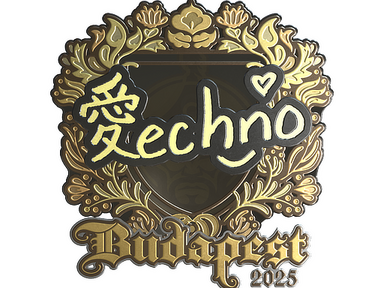 Sticker | Techno4K (Gold) | Budapest 2025