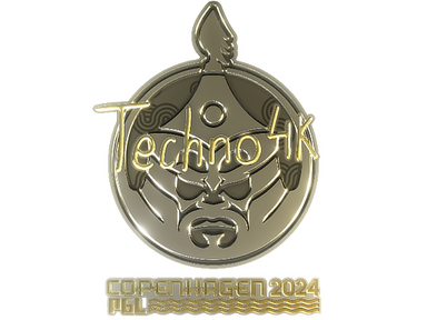 Sticker | Techno4K (Gold) | Copenhagen 2024