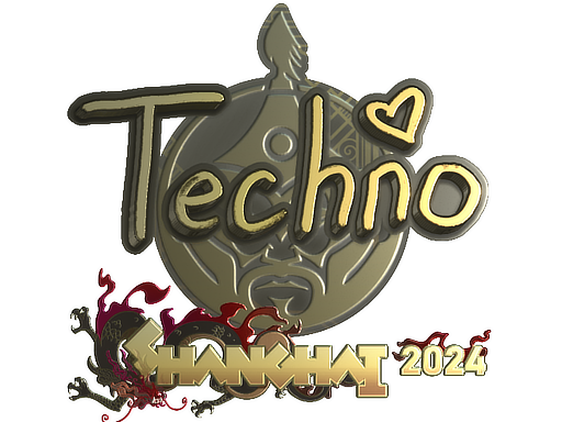 Sticker | Techno4K (Gold) | Shanghai 2024