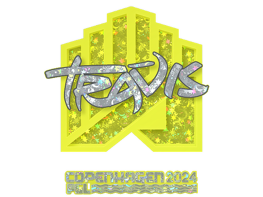Sticker | TRAVIS (Glitter) | Copenhagen 2024