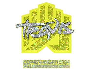 Sticker | TRAVIS (Glitter) | Copenhagen 2024
