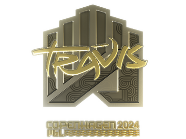 Sticker | TRAVIS (Gold) | Copenhagen 2024