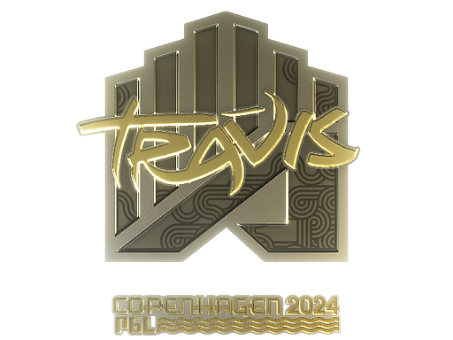 Sticker | TRAVIS (Gold) | Copenhagen 2024
