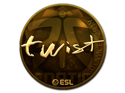 Sticker | twist (Gold) | Katowice 2019