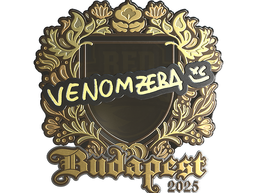 Sticker | venomzera (Gold) | Budapest 2025