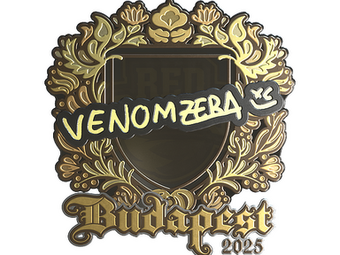 Sticker | venomzera (Gold) | Budapest 2025