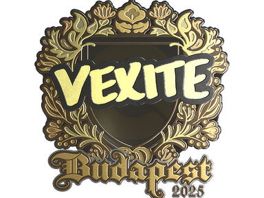 Sticker | vexite (Gold) | Budapest 2025