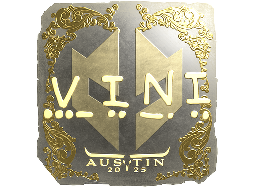 Sticker | VINI (Gold) | Austin 2025
