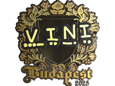 Sticker | VINI (Gold) | Budapest 2025