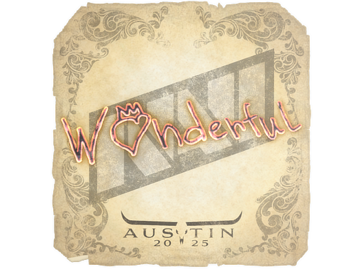 Sticker | w0nderful | Austin 2025