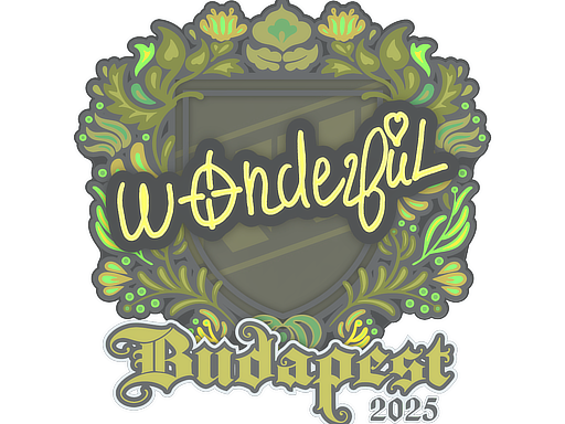 Sticker | w0nderful | Budapest 2025