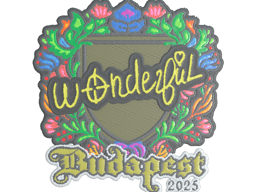 Sticker | w0nderful (Embroidered) | Budapest 2025