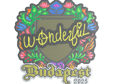 Sticker | w0nderful (Embroidered) | Budapest 2025