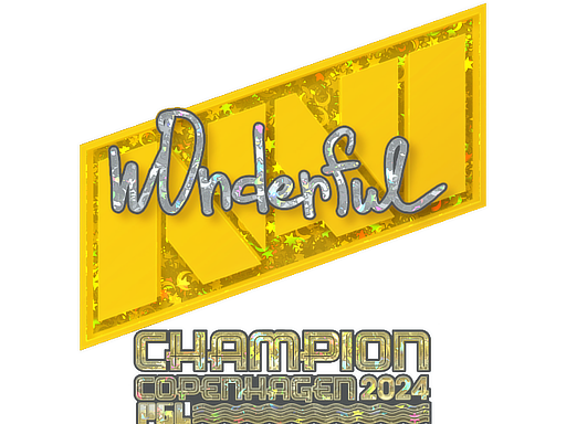 Sticker | w0nderful (Glitter, Champion) | Copenhagen 2024