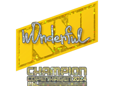 Sticker | w0nderful (Glitter, Champion) | Copenhagen 2024