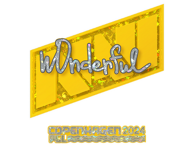 Sticker | w0nderful (Glitter) | Copenhagen 2024