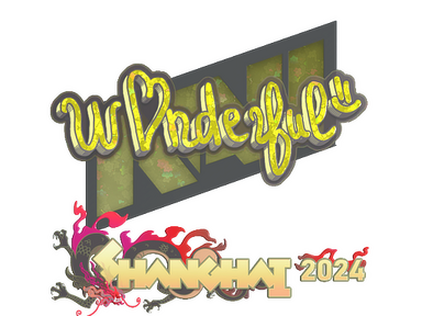 Sticker | w0nderful (Glitter) | Shanghai 2024