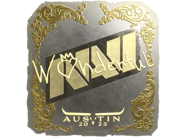 Sticker | w0nderful (Gold) | Austin 2025