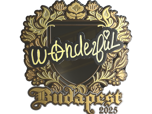 Sticker | w0nderful (Gold) | Budapest 2025
