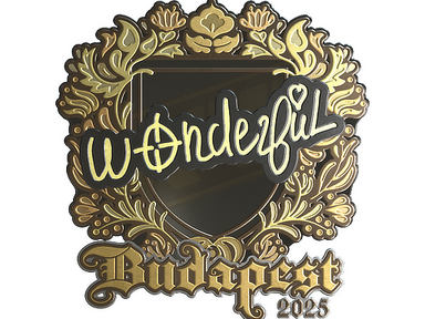 Sticker | w0nderful (Gold) | Budapest 2025