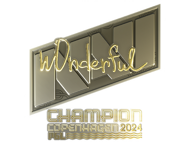 Sticker | w0nderful (Gold, Champion) | Copenhagen 2024