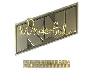 Sticker | w0nderful (Gold) | Copenhagen 2024