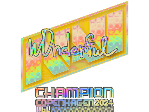 Sticker | w0nderful (Holo, Champion) | Copenhagen 2024