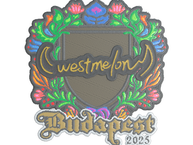 Sticker | westmelon (Embroidered) | Budapest 2025