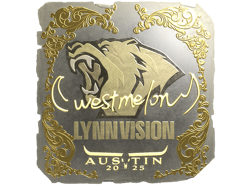 Sticker | westmelon (Gold) | Austin 2025