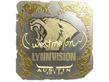 Sticker | westmelon (Gold) | Austin 2025