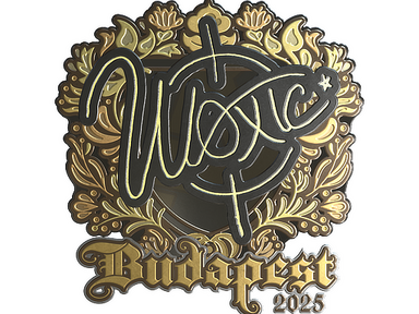 Sticker | woxic (Gold) | Budapest 2025