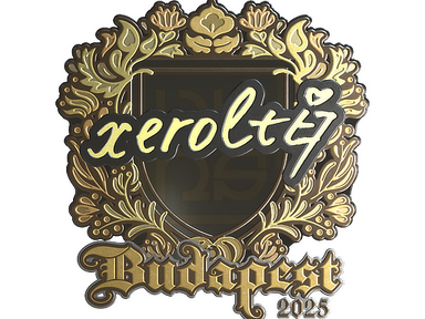 Sticker | xerolte (Gold) | Budapest 2025